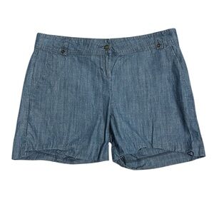100% cotton ISAAC MIZRAHI lightweight denim women’s shorts size 10